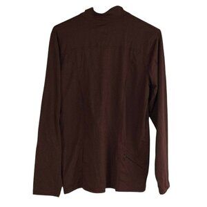 Mountain Hardwear stretch half zip pullover Brown Size Small